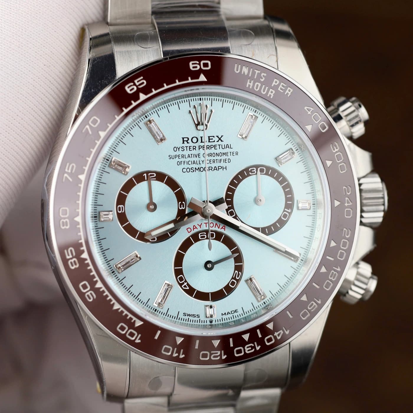 Rolex Cosmograph Daytona 40mm 126506 Ice Blue Replica 1:1 — ảnh 4 trên 10