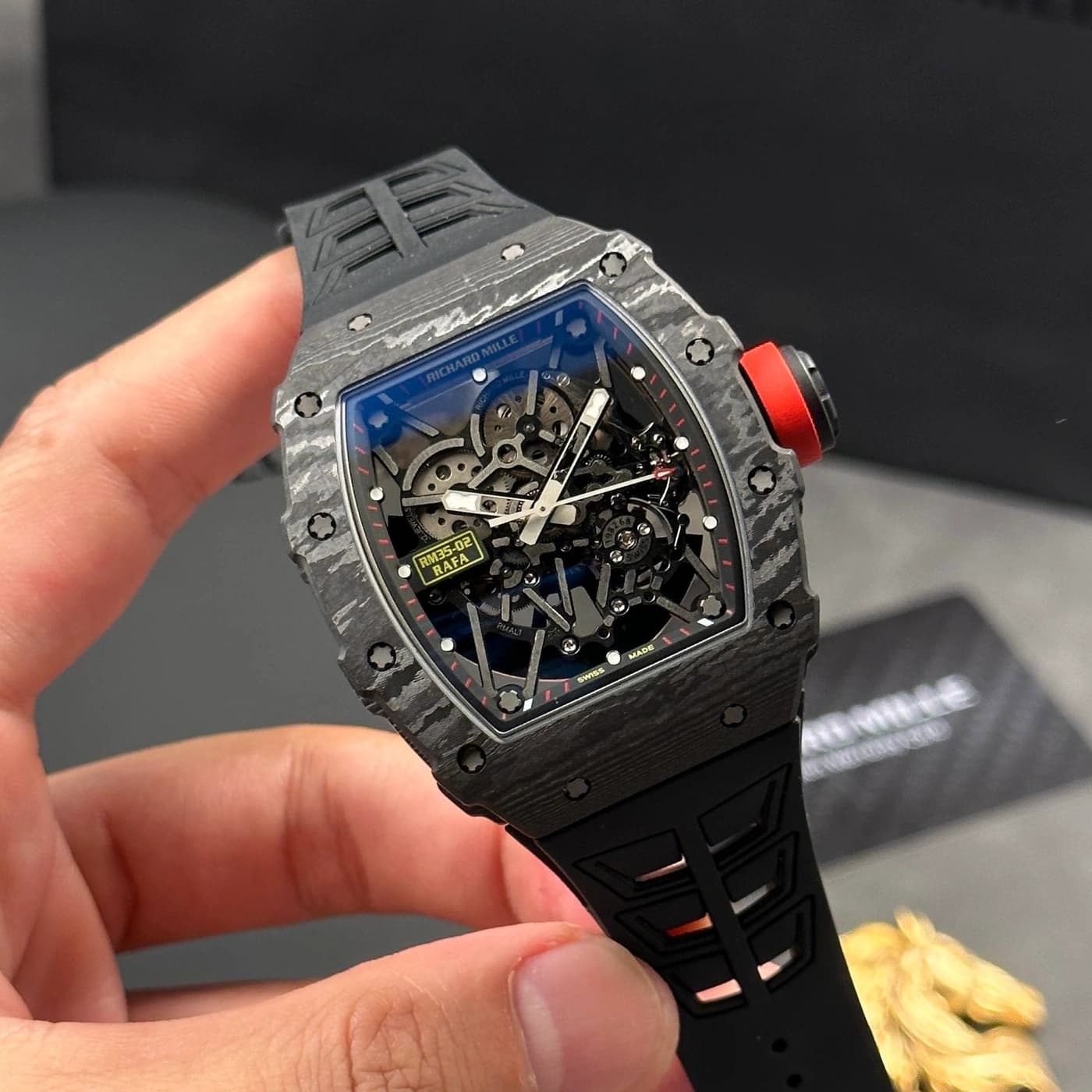 Richard Mille RM 35-02 Rafael Nadal Automatic Winding Black Rubber