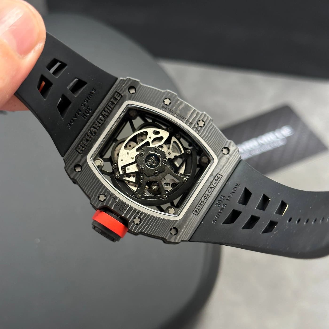 Richard Mille RM 35-02 Rafael Nadal Automatic Winding Black Rubber — ảnh 12 trên 12
