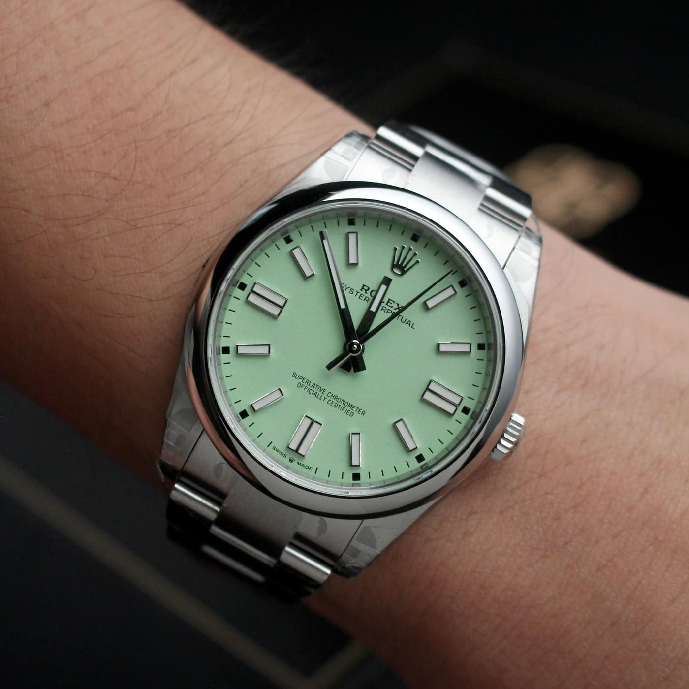 Rolex Oyster Perpetual 41 134300-0006 Pistachio
