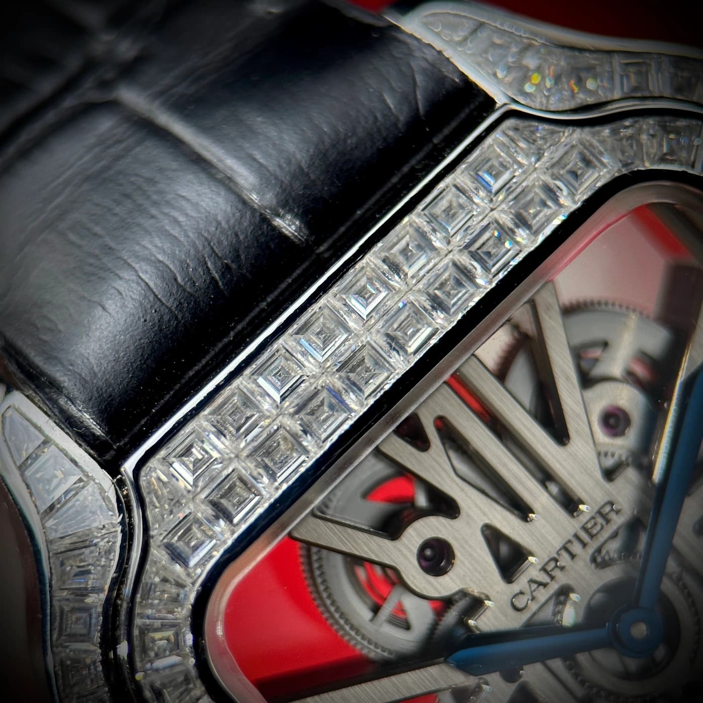 Santos de Cartier Skeleton Large Model Diamonds CRHPI01500 — view 5 of 14
