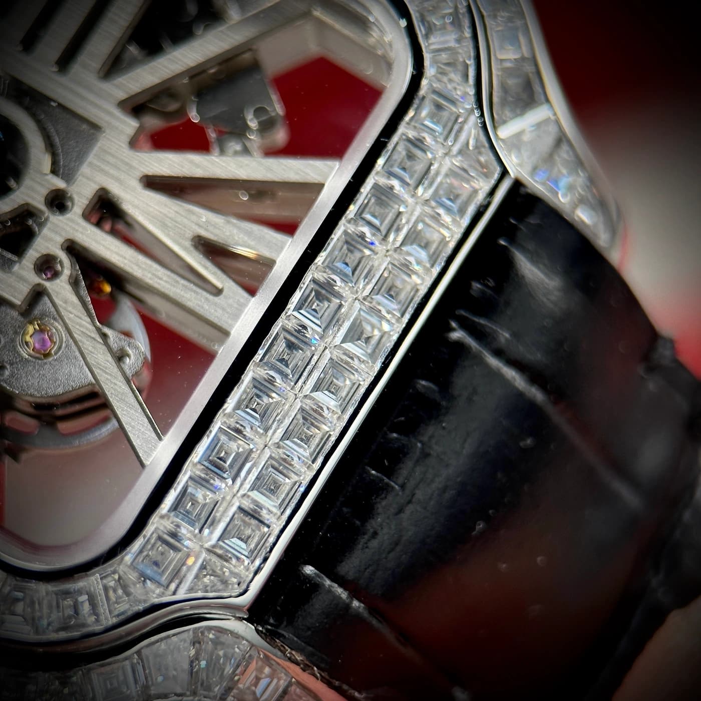 Santos de Cartier Skeleton Large Model Diamonds CRHPI01500 — view 6 of 14