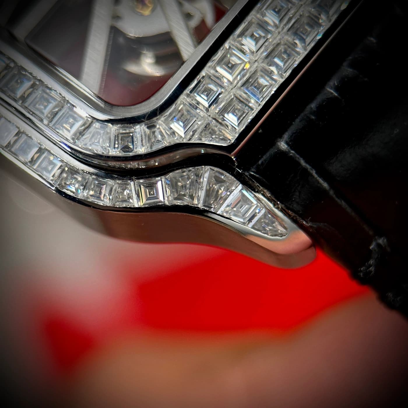 Santos de Cartier Skeleton Large Model Diamonds CRHPI01500 — view 7 of 14