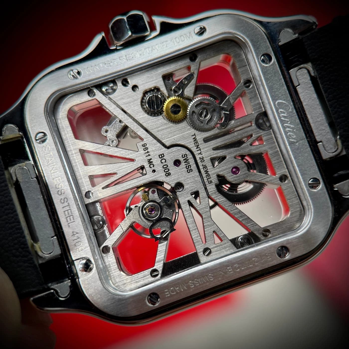 Santos de Cartier Skeleton Large Model Diamonds CRHPI01500 — view 11 of 14