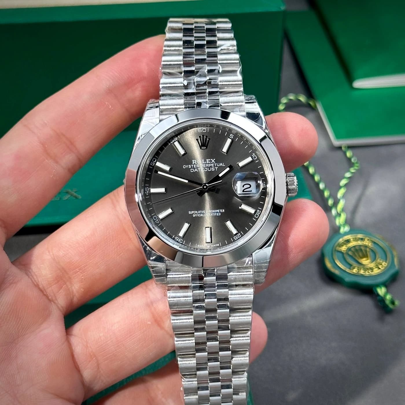 Rolex Datejust 41 126300-0008 Slate Dial — ảnh 2 trên 12