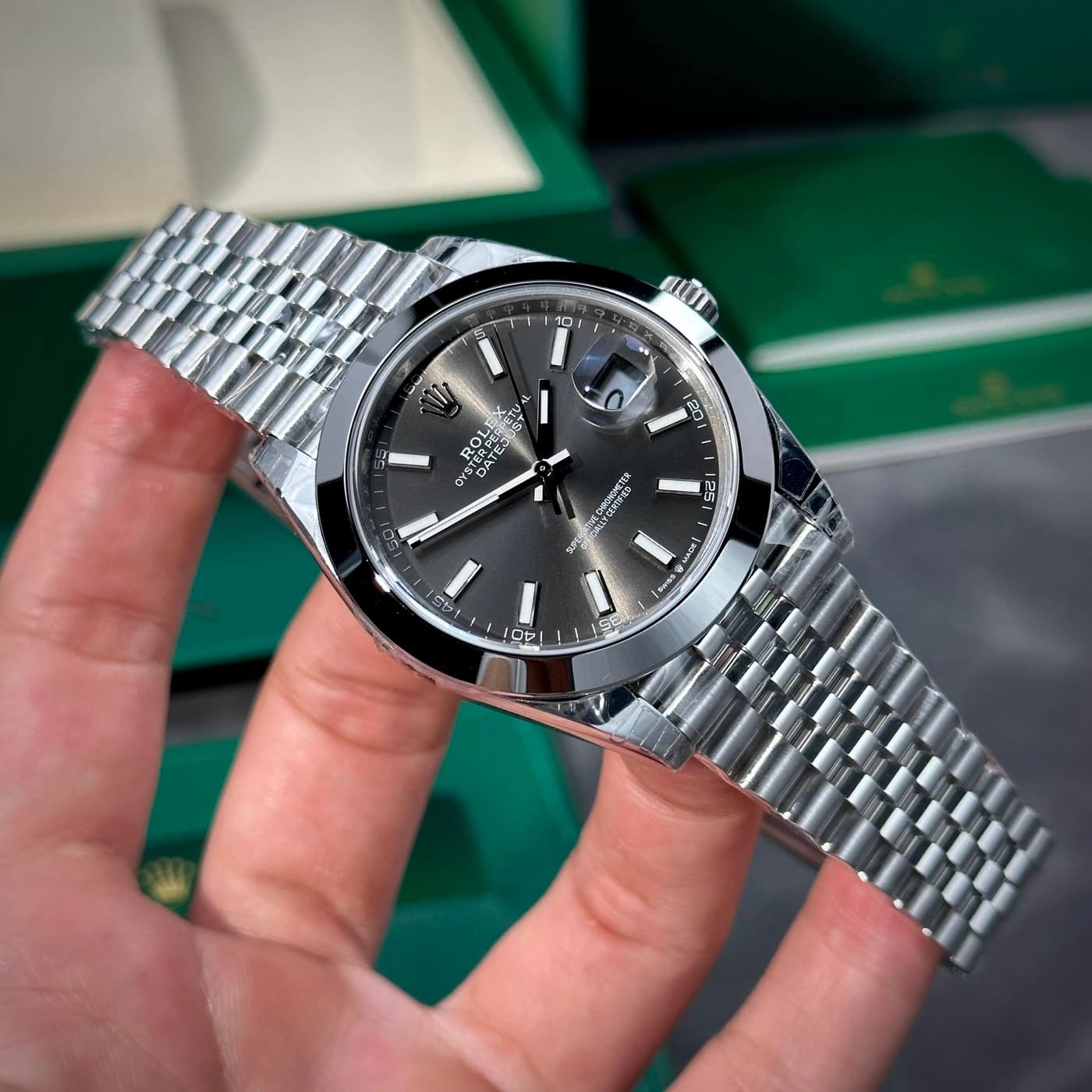 Rolex Datejust 41 126300-0008 Slate Dial — ảnh 3 trên 12