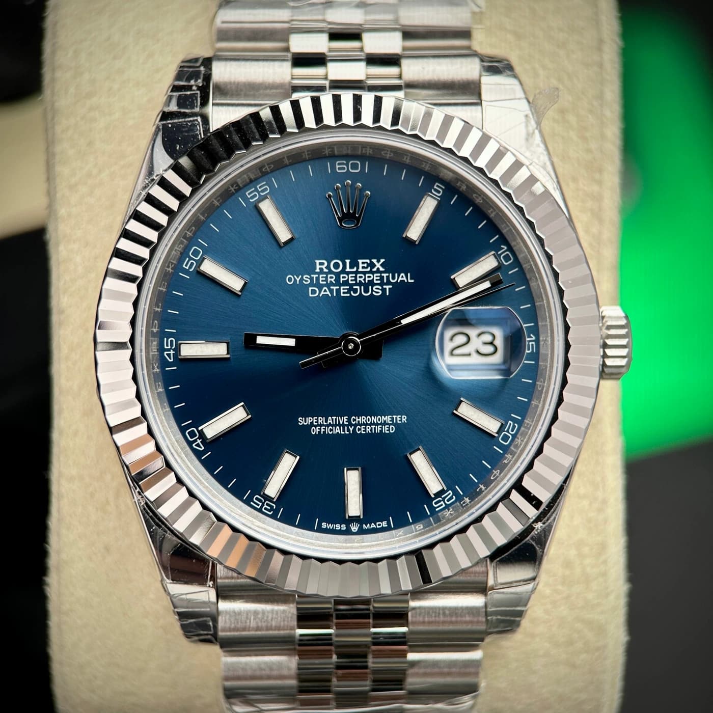 Rolex Datejust 41 126334-0002 Blue Index Dial — ảnh 3 trên 12