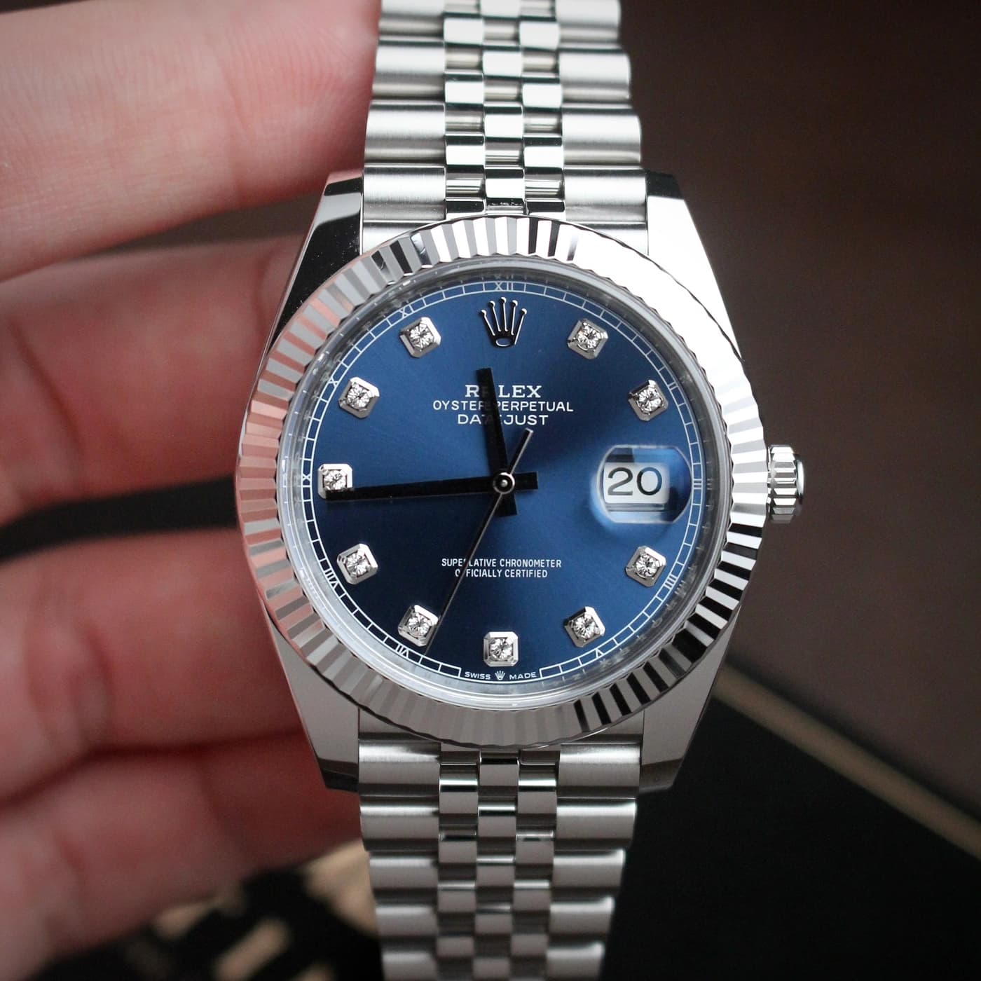 Rolex Datejust 41 126334-0016 Blue Diamond Dail — view 2 of 14