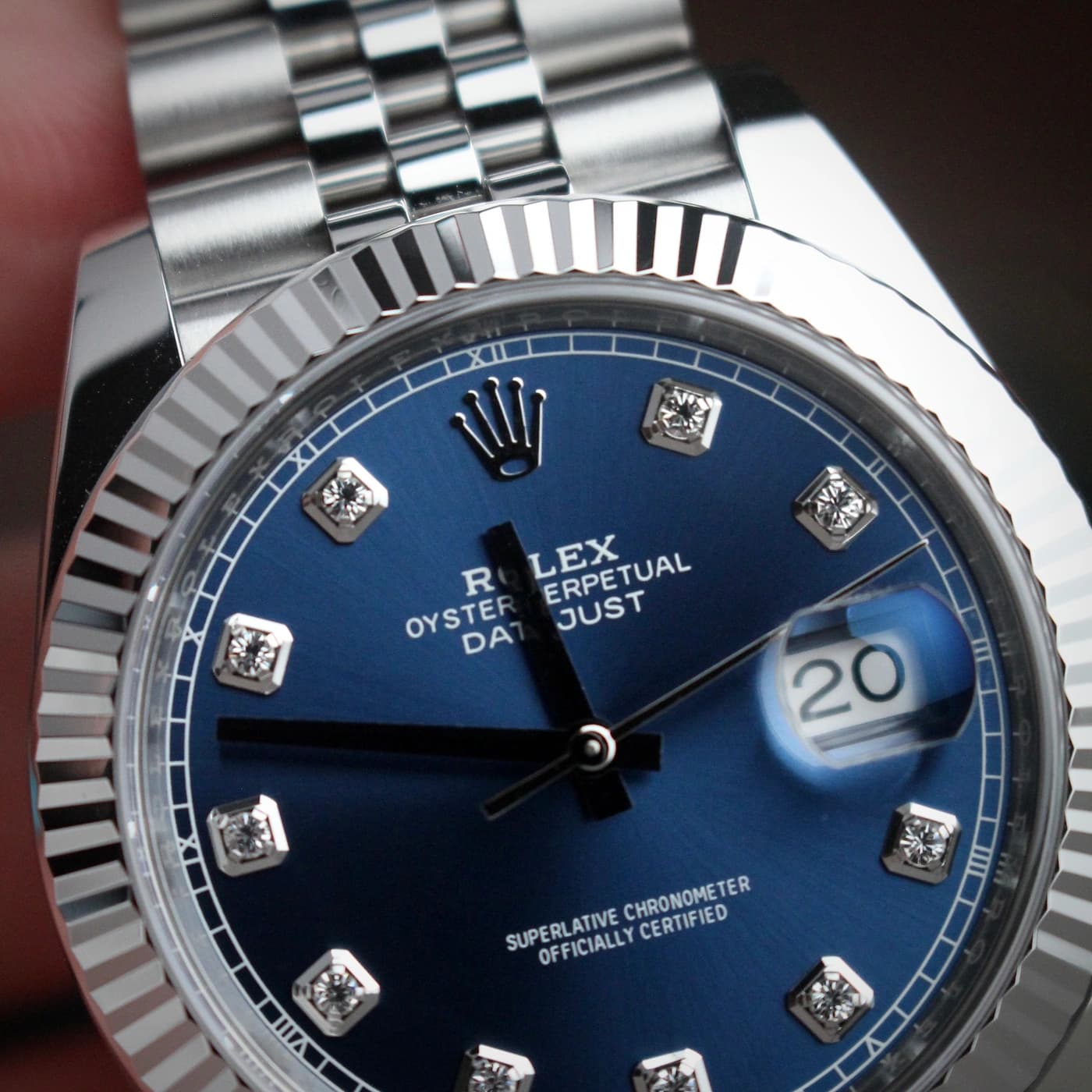 Rolex Datejust 41 126334-0016 Blue Diamond Dail — view 6 of 14