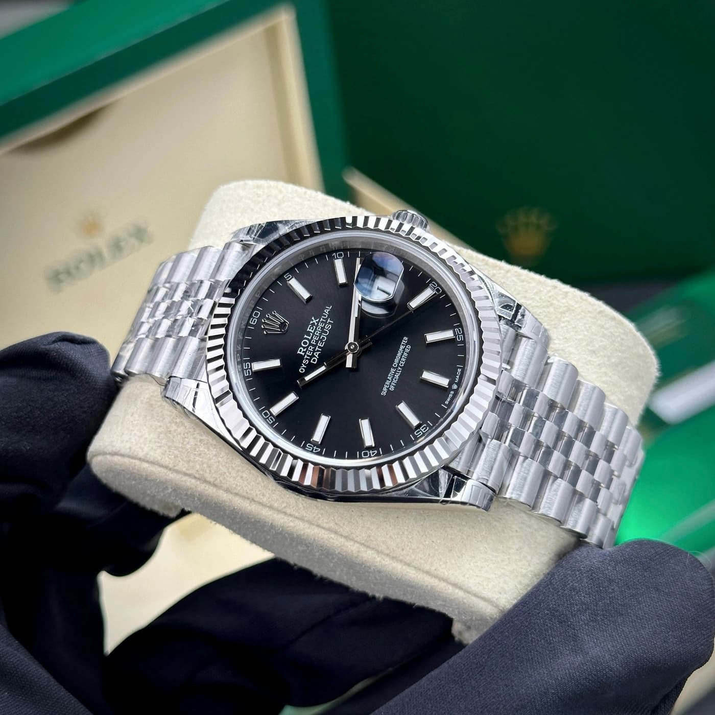 Rolex Datejust 41 126334-0018 Black Index Dial — ảnh 2 trên 12
