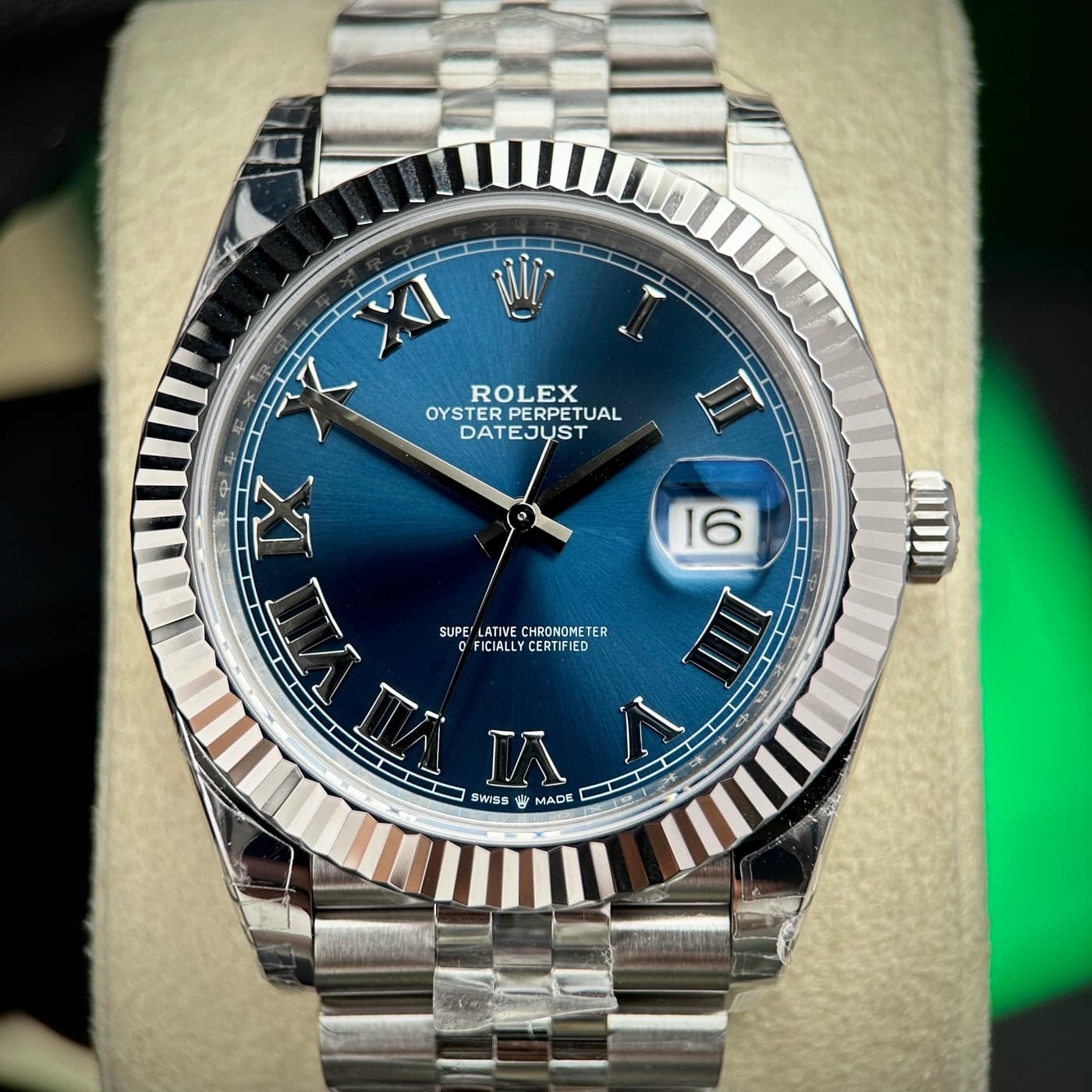 Rolex Datejust 41 126334-0038 Blue Azzurro Roman — view 3 of 12