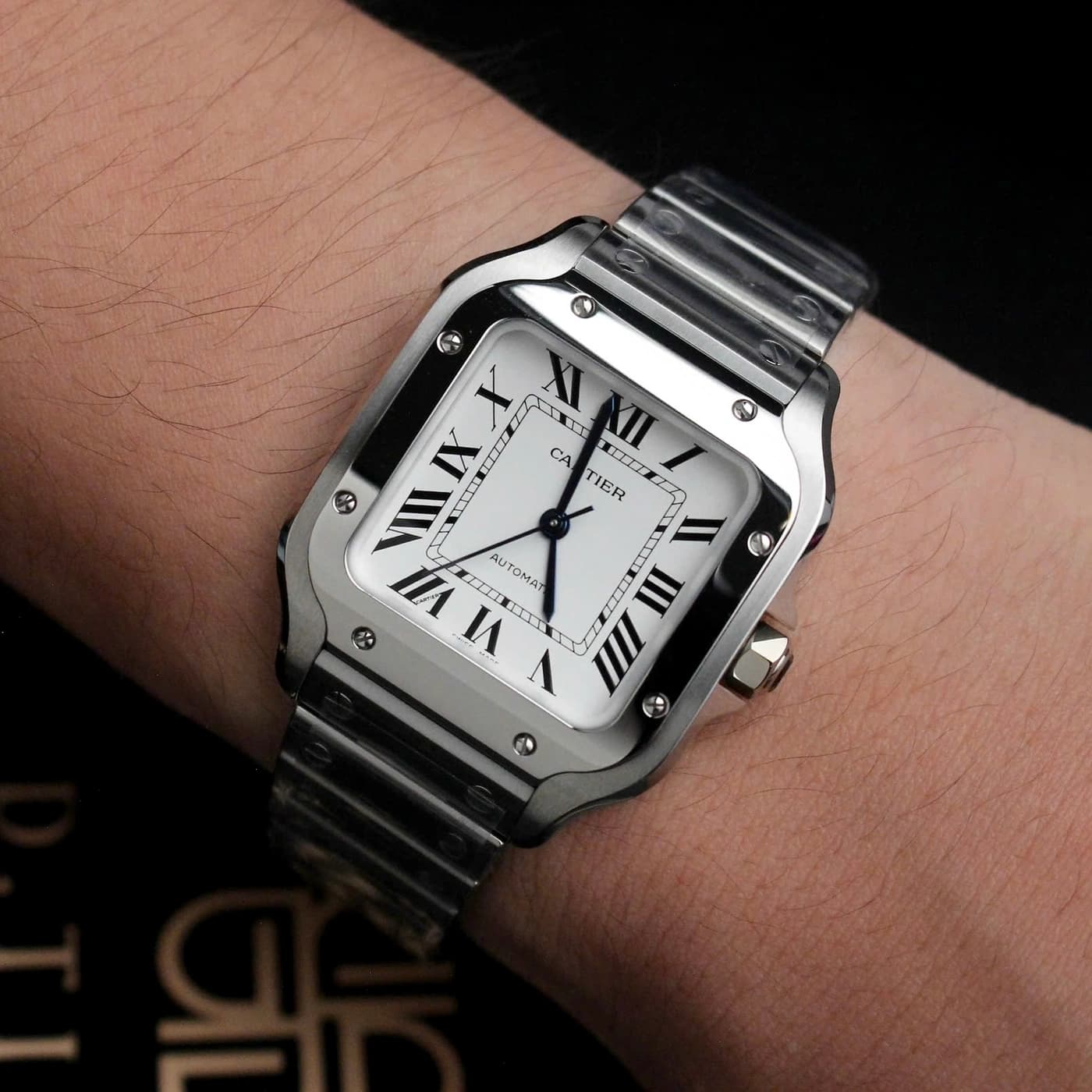 Cartier Santos De Cartier 35.1mm Steel Silver Dial WSSA0029