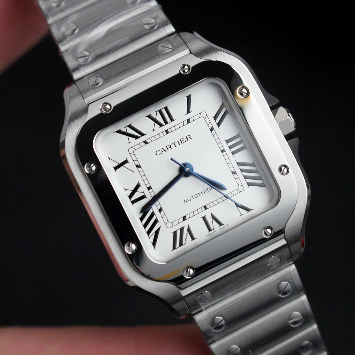Cartier Santos De Cartier 35.1mm Steel Silver Dial WSSA0029 — view 3 of 12
