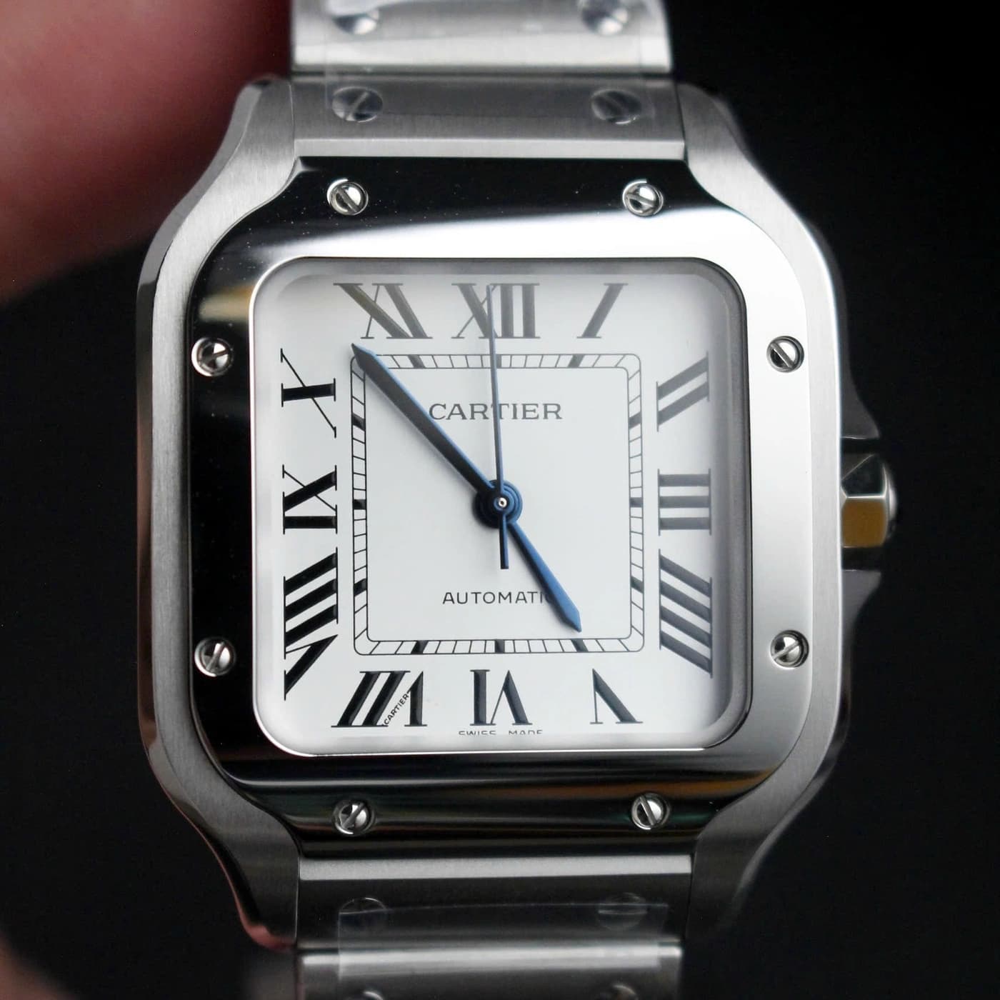 Cartier Santos De Cartier 35.1mm Steel Silver Dial WSSA0029 — view 4 of 12