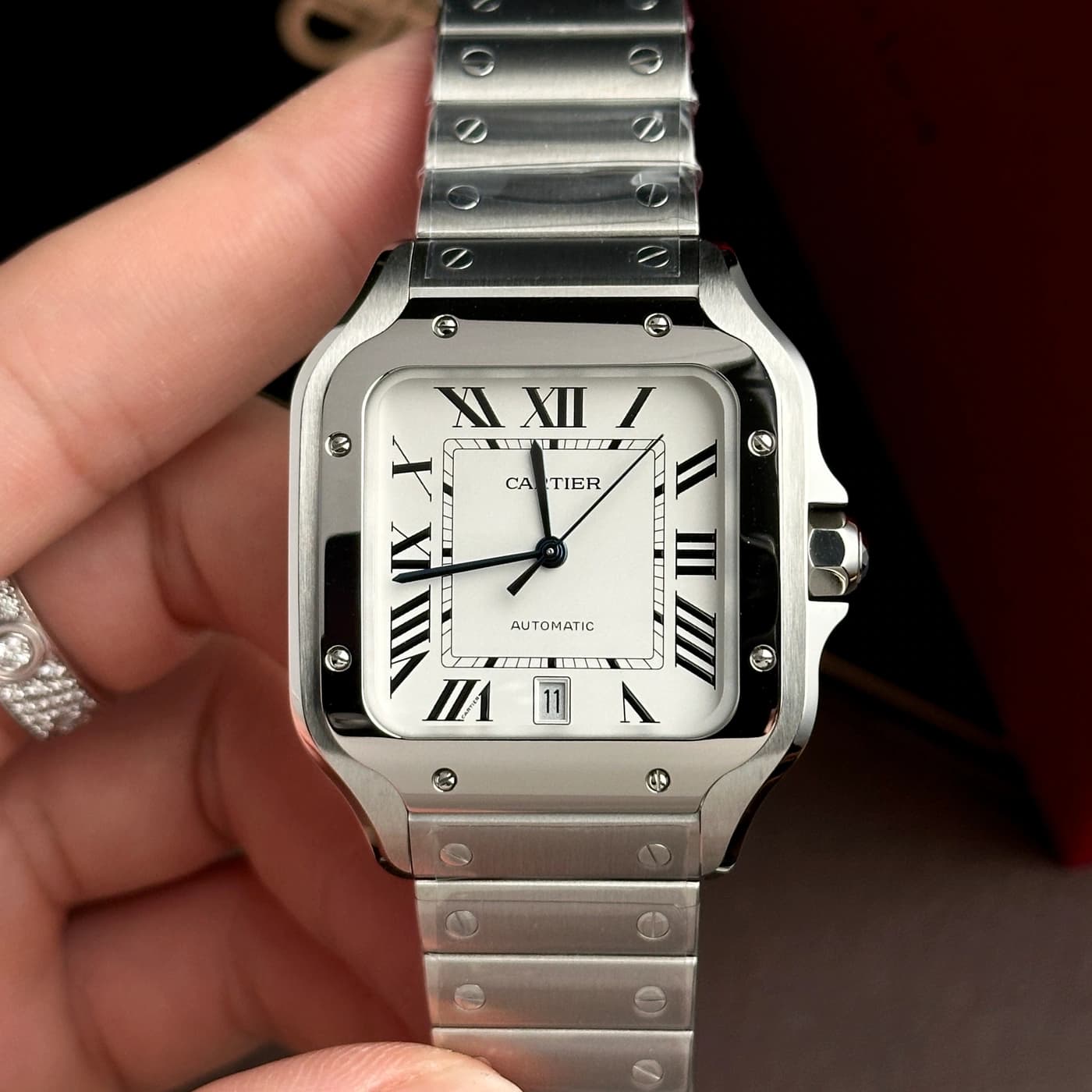 Cartier Santos De Cartier 39.8mm Steel Silver Dial WSSA0018 — view 2 of 18