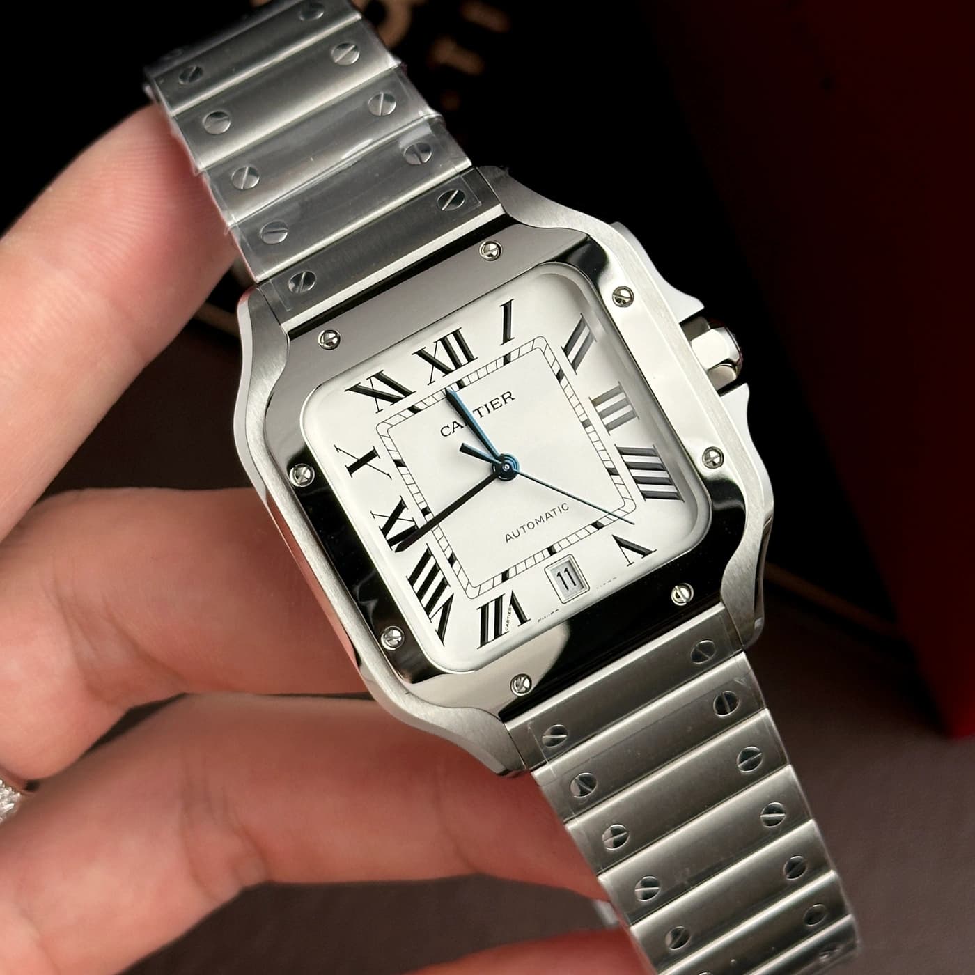 Cartier Santos De Cartier 39.8mm Steel Silver Dial WSSA0018 — view 3 of 18