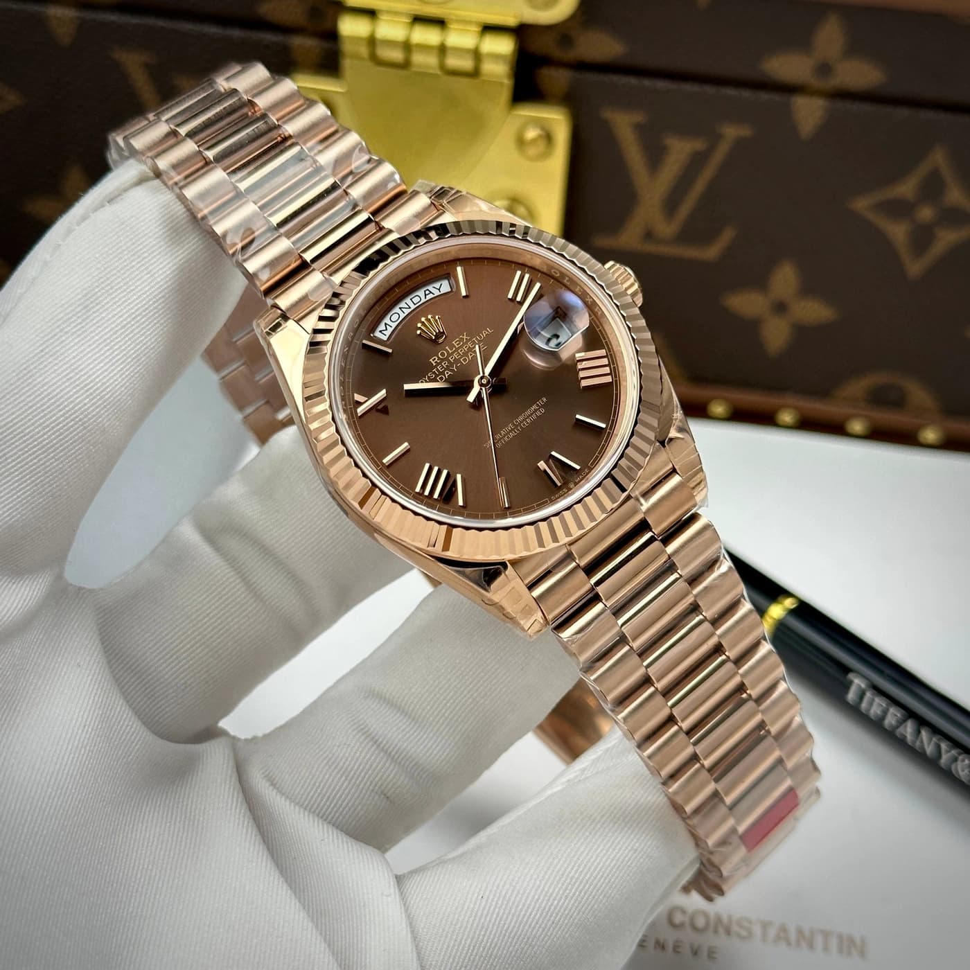 Rolex Day-Date 40mm Chocolate Dial 228235-0002 — view 2 of 16