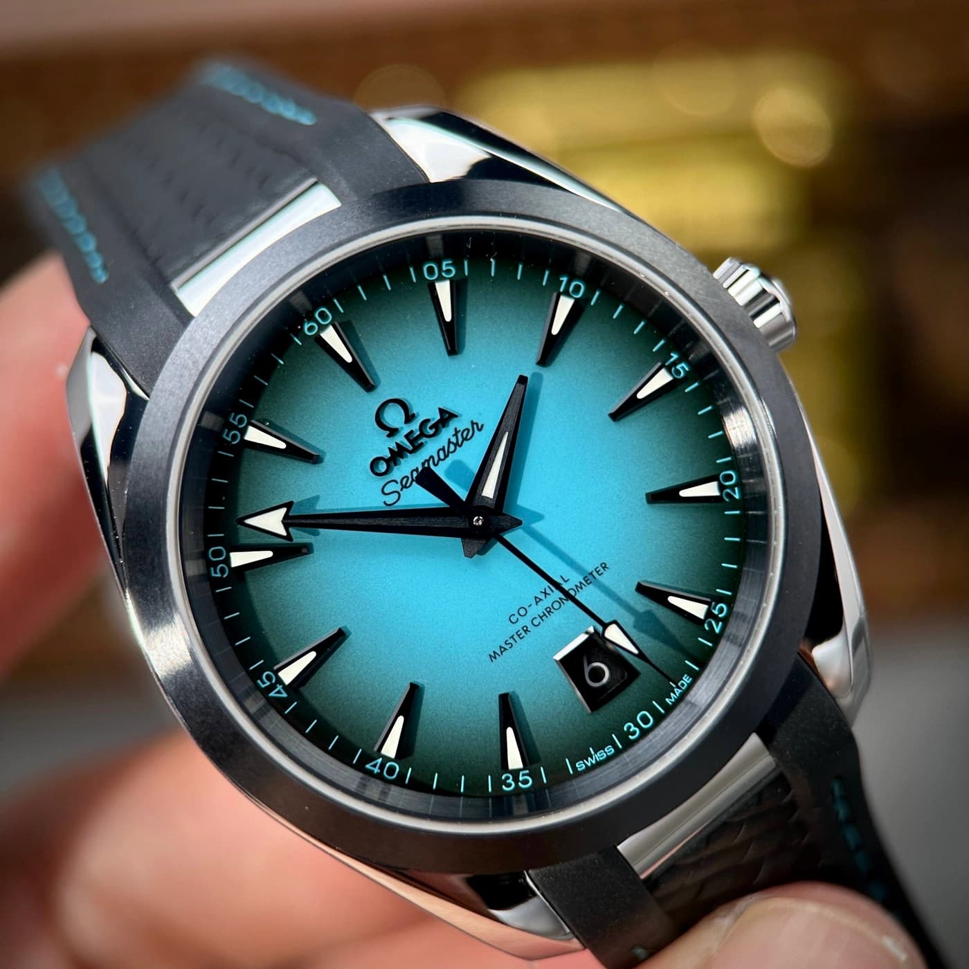 Omega Seamaster Aqua Terra 150M 220.10.38.20.03.005 Turquoise Dial — view 6 of 14