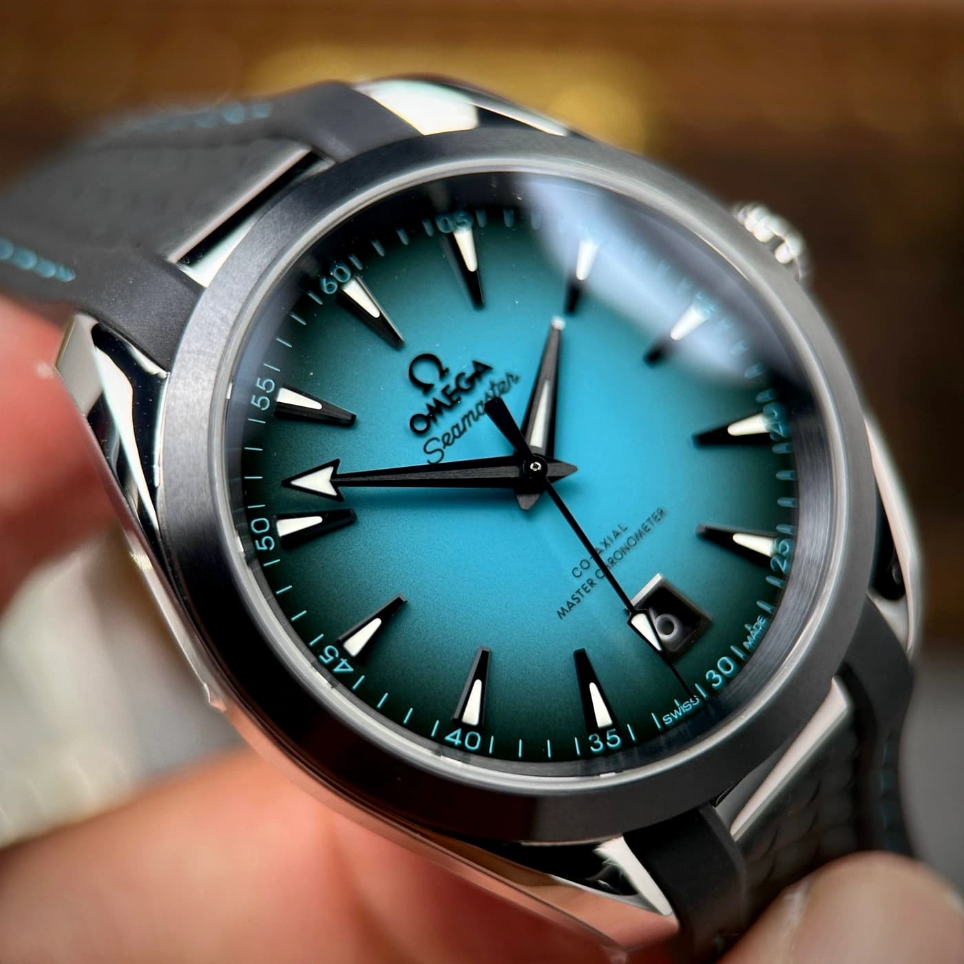 Omega Seamaster Aqua Terra 150M 220.10.38.20.03.005 Turquoise Dial — view 7 of 14
