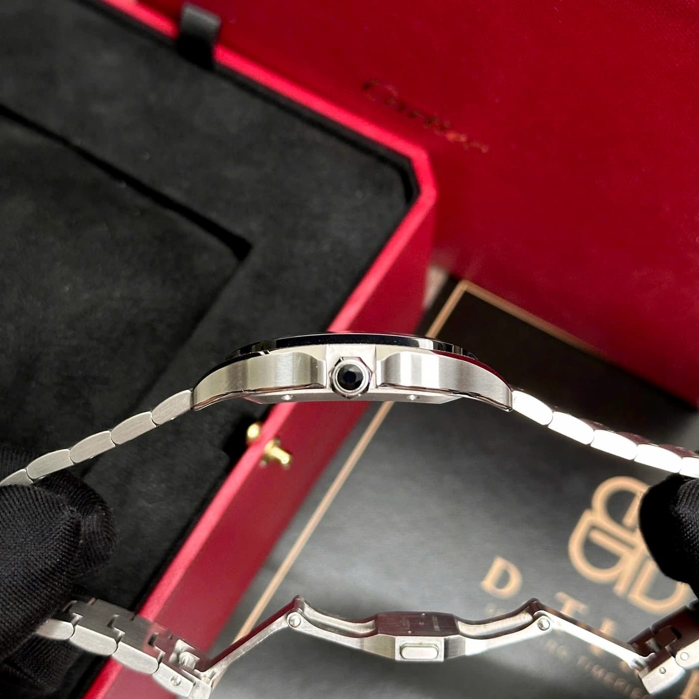 Cartier Santos De Cartier Steel Black Dial 39.8mm WSSA0037 — view 5 of 9