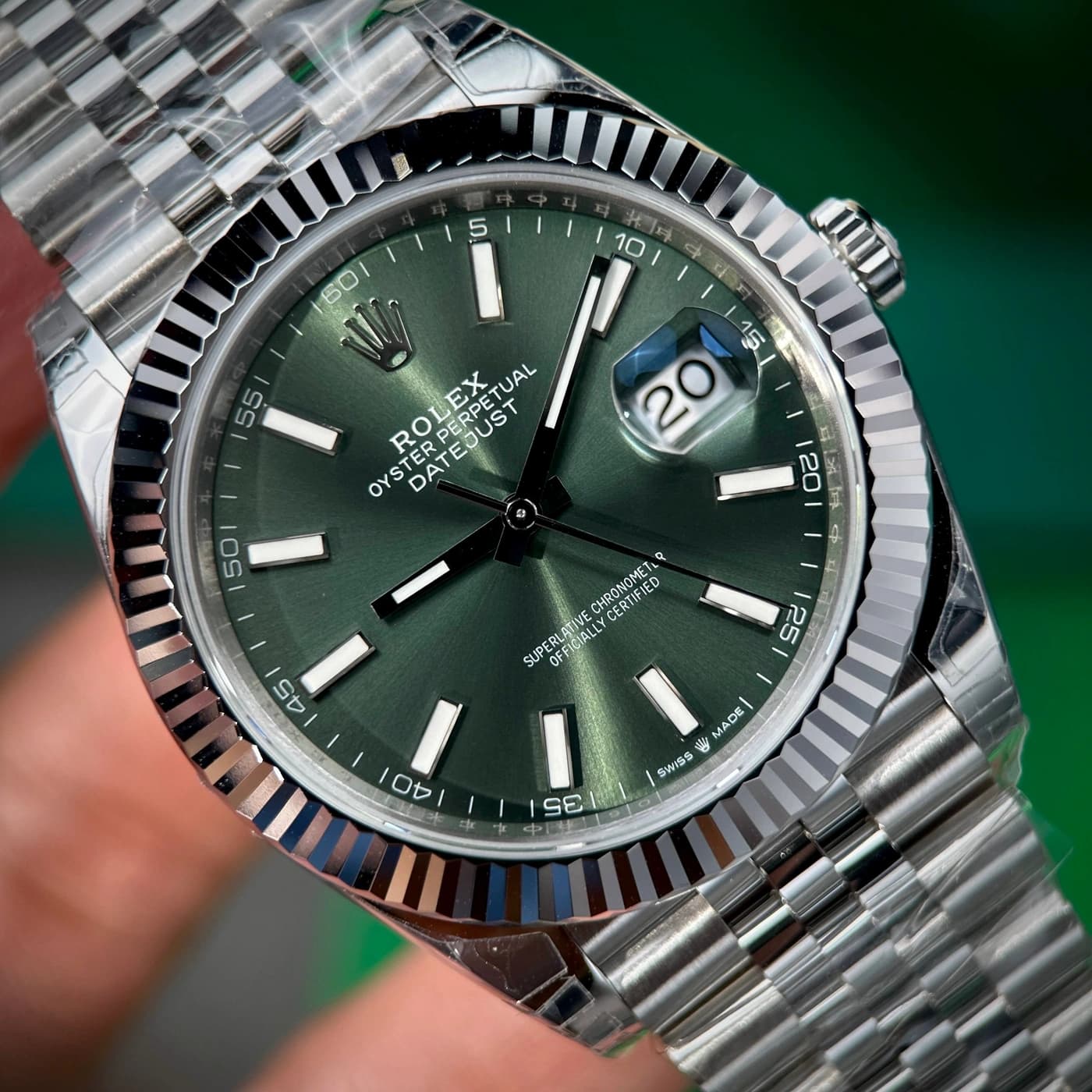 Rolex Datejust 41 M126334-0028 Mint Green — view 4 of 17